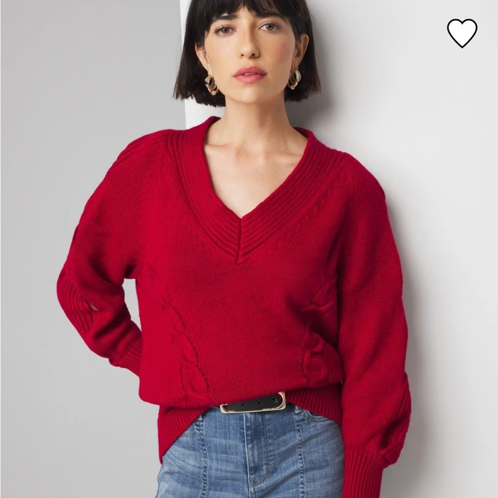Braided Cable Knit Sweater